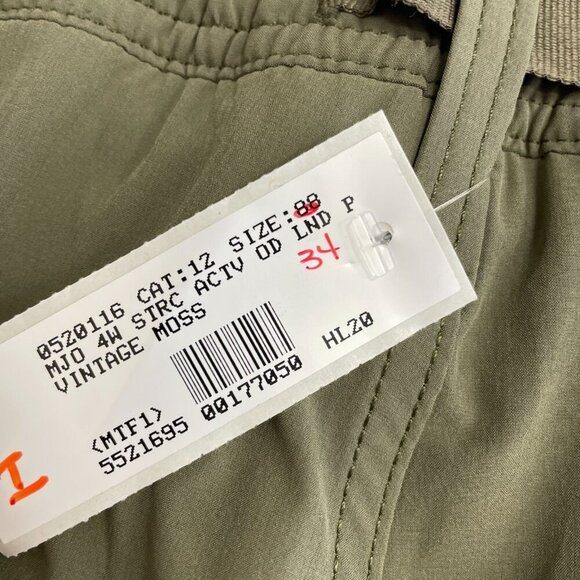 NEW Lands' End Men's Size 34 Moss Active Lined Outdoor Cargo Pants * Raw hem* - Picture 6 of 12